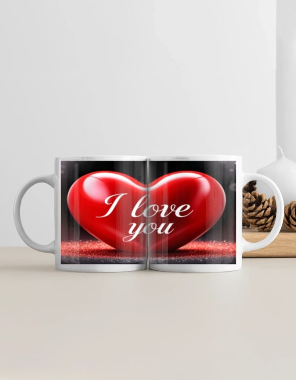 romantic love printed ceramic mug gift for couples boyfriend girlfriend