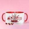 Happy birthday printed ceramic gift mug for friends