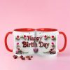 Funny happy birthday mug gift