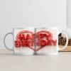 minimal mug, birthday cup, simple mug, ceramic gift