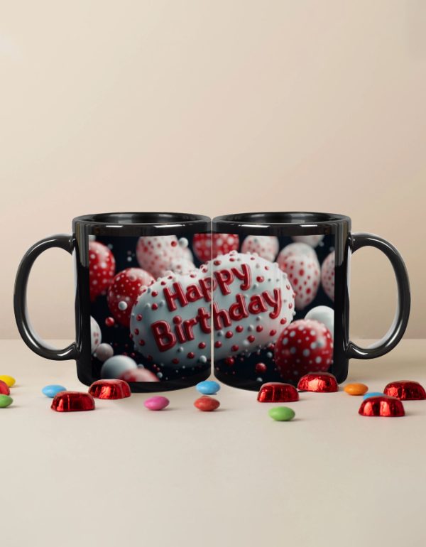 Designer birthday mug for couples