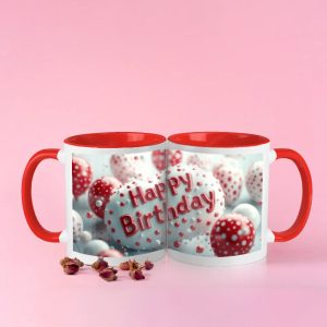 Designer birthday mug for couples