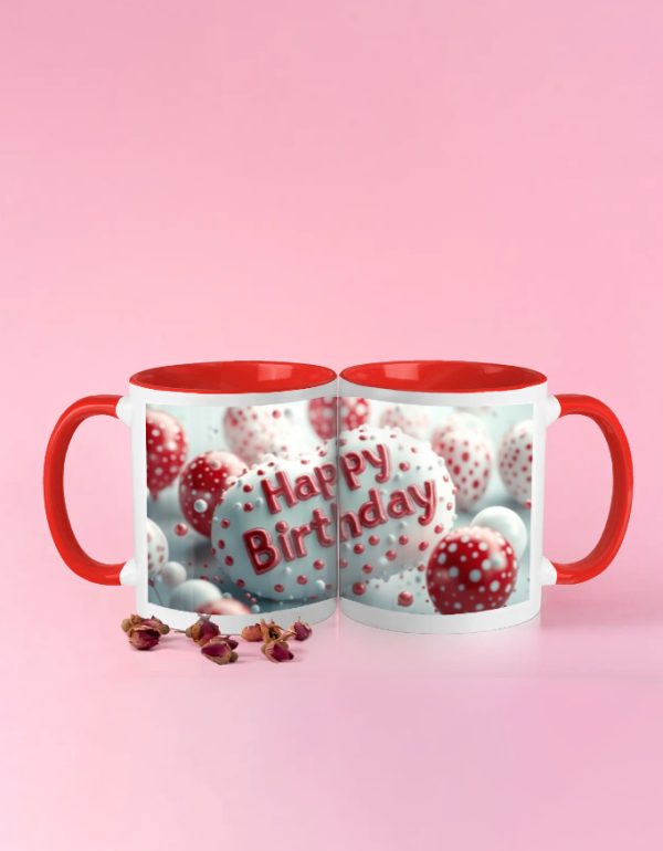 Designer birthday mug for couples